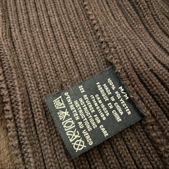 Vintage Y2K / 90s Faux Suede Knit Jacket Brown - M - Picture 10 of 16